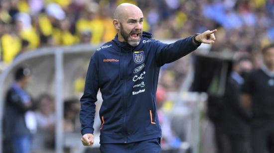 El DT Félix Sáchez Bas, entrenador de Ecuador.