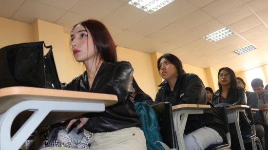 Estudiantes de nivelación en la Universidad Central del Ecuador, el 14 de junio de 2024.