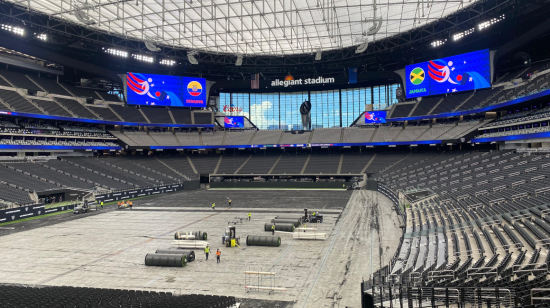 Vista panorámica del Estadio Allegiant de Las Vegas, el 24 de junio de 2024.