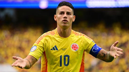 James Rodríguez, durante el partido de Colombia ante Paraguay por Copa América, el 24 de julio de 2024.