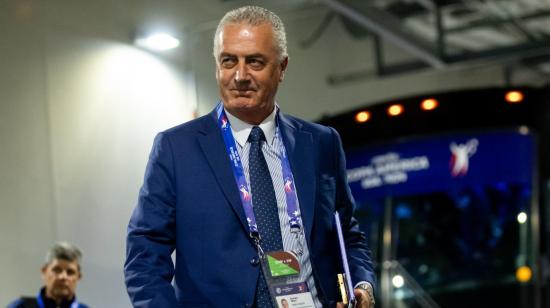 Gustavo Alfaro, técnico de Costa Rica, en el partido ante Brasil en el debut de la Copa América 2024, el lunes 24 de junio.