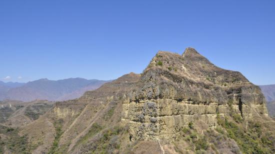 Vista del cerro Mandanga, en Vilcabamba, Loja.