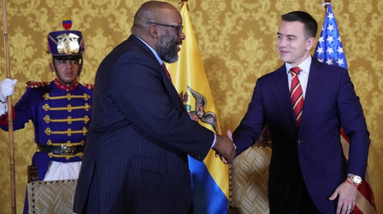 El encuentro entre el presidente Daniel Noboa y el embajador Brown se produjo este 26 de junio.