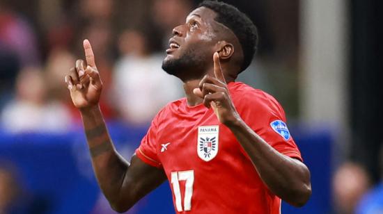 José Fajardo, de Panamá, celebra el gol ante Estados Unidos por la Copa América, el 27 de junio de 2024.