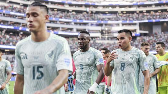 Jugadores de México durante el partido ante Venezuela, por la Copa América, el pasado 26 de junio de 2024.