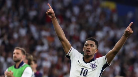 Jude Bellingham celebra su gol ante Eslovaquia por los octavos de final de la Eurocopa.