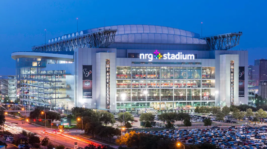 Vista exterior del estadio NRG de Houston, sede de la Copa América 2024.