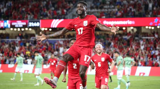 José Fajardo celebra un gol de Panamá ante Bolivia el lunes 1 de julio, en la Copa América 2024.