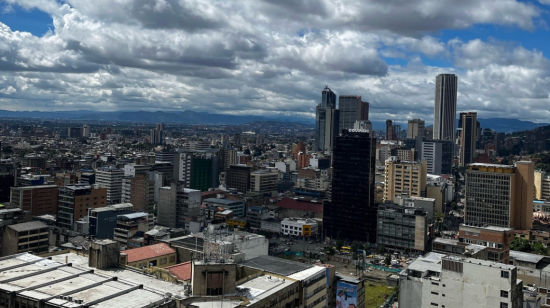 Bogotá desde el Museo Internacional de la Esmeralda, en Bogotá. 