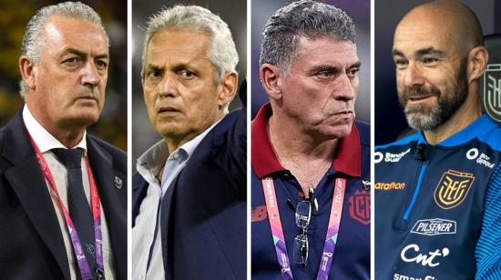 Gustavo Alfaro, Reinaldo Rueda, Luis Fernando Suárez y Félix Sánchez Bas ocuparon en su momento en puesto de entrenador de Ecuador.