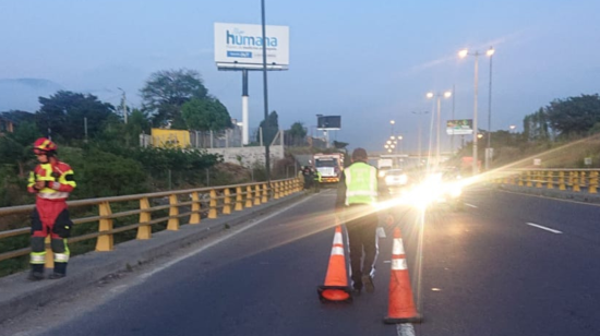 Socorristas en el nuevo Puente del Chiche, el 11 de julio de 2024.