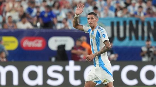 Ángel Di María, durante la victoria ante Canadá el 9 de julio del 2024.