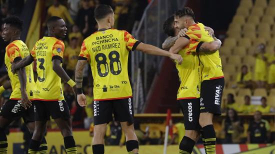 Jugadores de Barcelona SC, durante un partido el 22 de mayo de 2024.