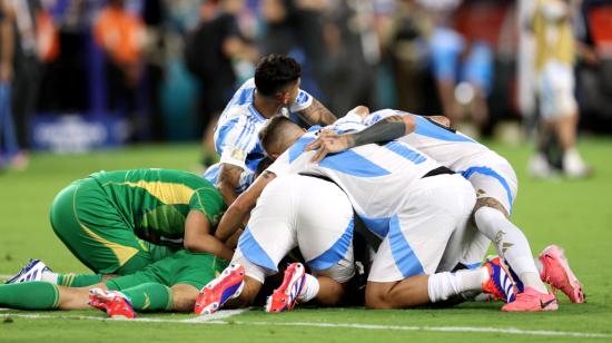 Los jugadores de la Selección Argentina celebran la obtención de la Copa América el 14 de julio del 2024. 