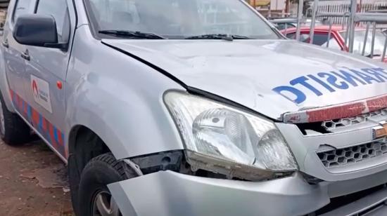 Patrullero de tránsito atropelló a un ciudadano en Riobamba: el agente quedó en libertad