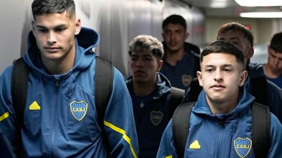 Boca Juniors llegó a Quito la noche de este 16 de julio de 2024 para su partido de Copa Sudamericana frente a Independiente del Valle.