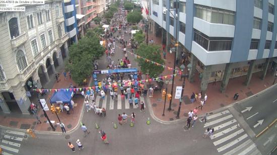 La avenida 9 de Octubre será peatonal el 28 de julio por las fiestas de Guayaquil