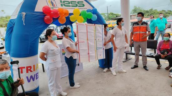 Jornadas de salud del IESS en Tena, el 15 de julio de 2024.