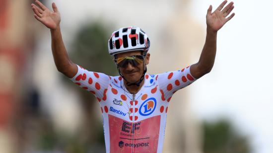 Richard Carapaz termina el Tour de Francia, el domingo 21 de julio de 2024, como rey de la montaña.