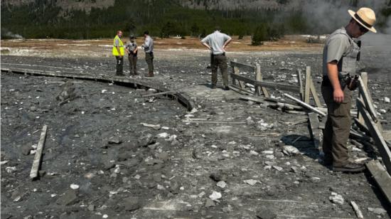 Una fuerte explosión alertó a turistas en el parque Yellowstone, ¿qué pasó realmente?