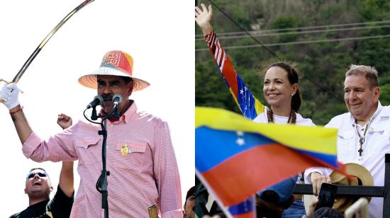 En cierres de campaña, Maduro promete "victoria por paliza", mientras González Urrutia llama a la unidad