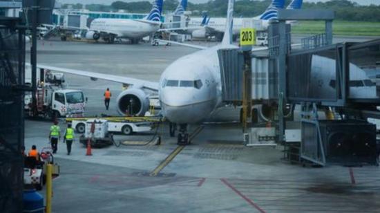 Aviones en la pista del aeropuerto internacional Tocumen, de Panamá, el 20 de julio de 2024.