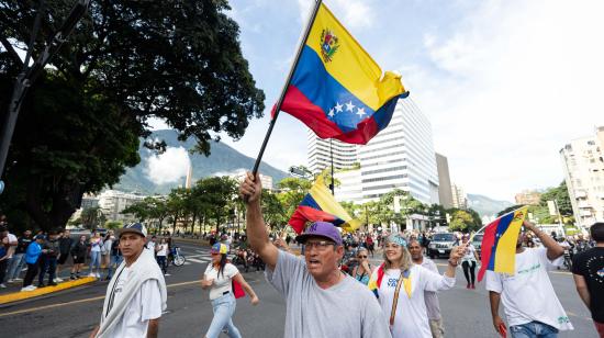 Venezolanos durante una protesta por los resultados de las elecciones presidenciales en Caracas, el 31 de julio de 2024.