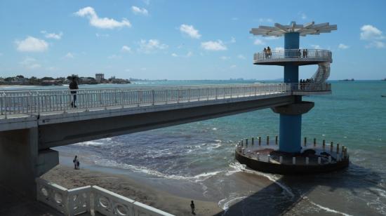 Mirador de la playa de Ballenita, en la provincia de Santa Elena, en febrero de 2024.