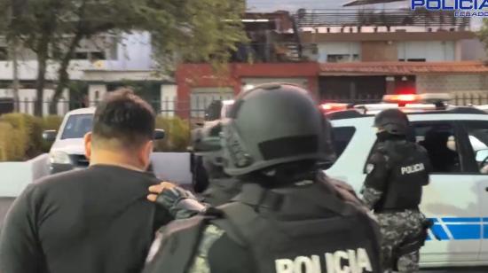 Captura de alias Trompudo, jefe de sicarios de 'Los Pepes', el 2 de agosto de 2024, en el sur de Quito.