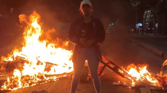 La periodista Dayana Krays, en una cobertura en Caracas, el 29 de julio de 2024.