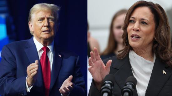 Los candidatos presidenciales de Estados Unidos, Donald Trump y Kamala Harris.