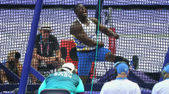 Juan Caicedo, durante su participación en los Juegos Olímpicos de París, el 5 de agosto de 2024.