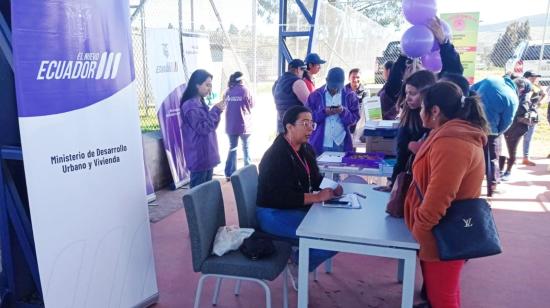 Imagen referencial de un stand del Ministerio de Vivienda.