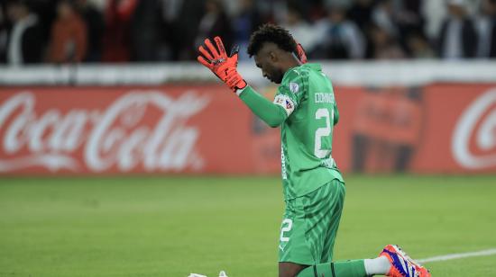 Alexander Domínguez durante el partido ante Always Ready, por Copa Sudamericana, el 18 de julio de 2024.