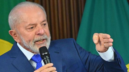 El presidente de Brasil, Luiz Inácio Lula da Silva, habla durante una reunión ministerial, en el Palacio del Planalto, en Brasilia (Brasil), el 8 de agosto de 2024.