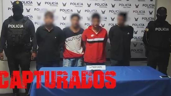 Cuatro hombres, entre ellos dos menores de edad, fueron detenidos acusados de secuestro.