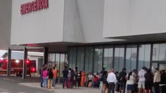 Área de emergencia del Hospital del IESS en Manta, Manabí.