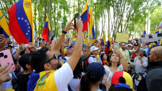 Protesta convocada por la oposición venezolana para que se reconozca la "victoria" electoral de Edmundo González.