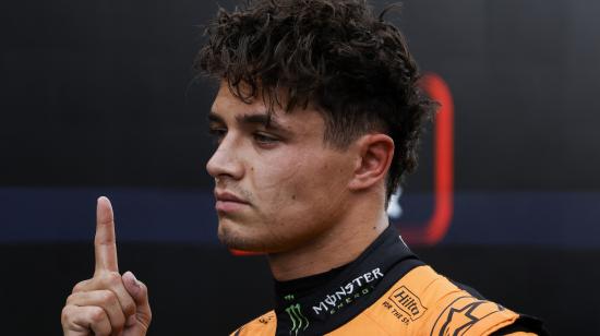 Lando Norris después de la clasificación del Gran Premio de Países Bajos de Fórmula 1, el 24 de agosto de 2024.