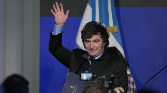 El presidente argentino Javier Milei durante la Conferencia de las Americas, 14 de agosto de 2024.