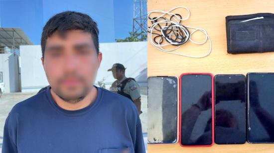 Un detenido en Manabí por el secuestro de una ciudadana, este 29 de agosto de 2024.