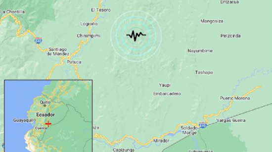 Reporte de un temblor en Sucúa, Morona Santiago, el 30 de agosto de 2024.