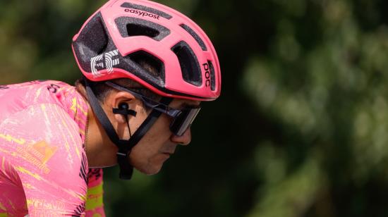 El ciclista ecuatoriano Richard Carapaz, del EF, durante la decimotercera etapa de la Vuelta ciclista a España, el 30 de agosto de 2024.