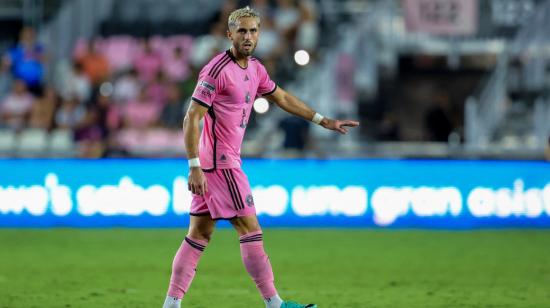 Leonardo Campana, del Inter Miami, durante el partido ante Toronto FC, el 8 de agosto de 2024 en Fort Lauderdale, Florida.