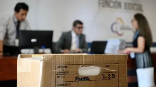 Expediente del caso Pampa, que investiga las operaciones de la mafia albanesa en Ecuador.