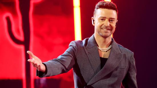 El cantante Justin Timberlake durante una presentación en el Dolby Theatre, en Hollywood, California.