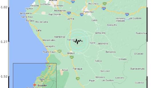 Un sismo de magnitud 3.3 con epicentro en Jipijapa se reportó la noche de este 3 de septiembre de 2024.