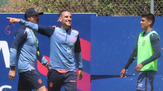 Sebastián Beccace durante un entrenamiento con la selección de Ecuador, 3 de septiembre de 2024.