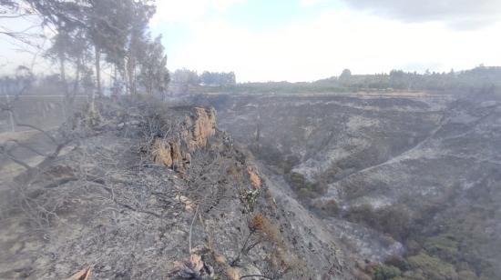 Requieren apoyo de Policía para identificar a responsables de incendios forestales en Quito