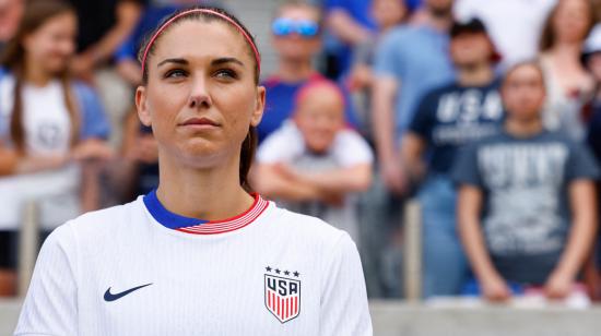 Alex Morgan durante un partido con la selección de Estados Unidos, 31 de mayo de 2024.